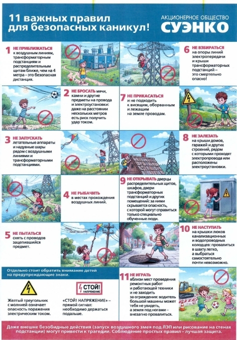 11 важных правил для безопасных каникул!.